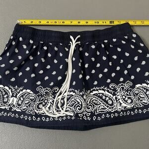 Edikted Navy Paisley Skirt. Womens See Measurements For Size